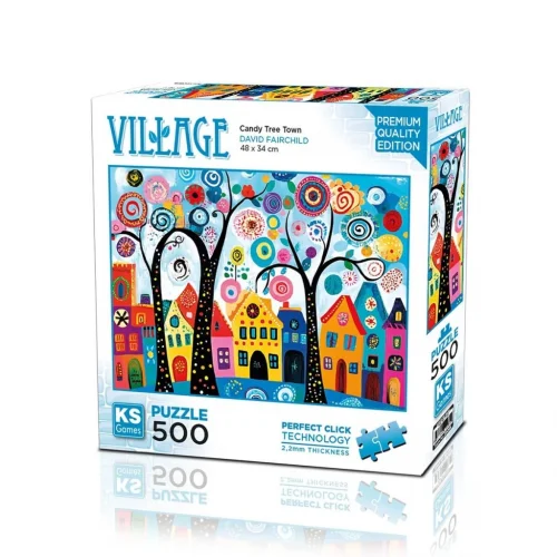 Mey İthalat® 20085 PUZZLE 500 CANDY TREE TOWN