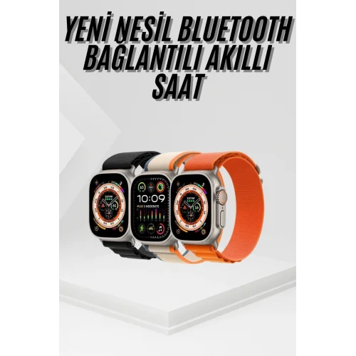 Mey İthalat® 2025 Yeni Model Akıllı Saat Android ve İOS Uyumlu Çağrı Cevaplama