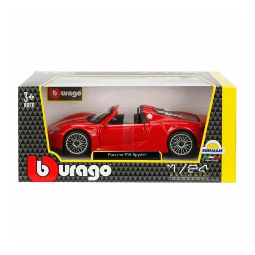 Mey İthalat® 21076  1:24 Porsche 918 Spyder Model Araba -