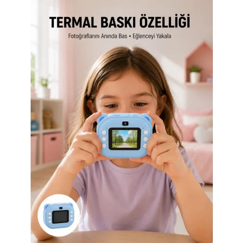 Mey İthalat® 24MP HD Şipşak Kamera – Termal Baskılı, Çift Lensli HD