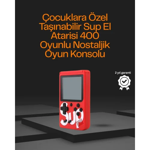Mey İthalat® 3 İnç Ekranlı Klasik Oyunlu El Konsolu