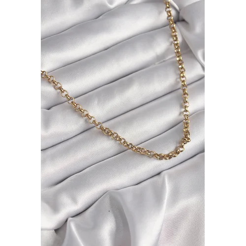 Mey İthalat® 316L Çelik Gold Renk Kadın Kolye