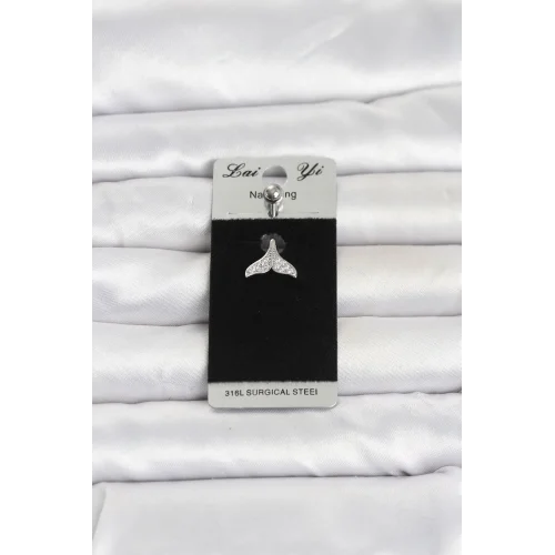 Mey İthalat® 316L Cerrahi Çelik Dolphin Kuyruk Model Göbek Piercing
