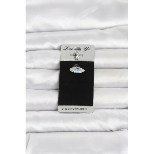 Mey İthalat® 316L Cerrahi Çelik Göz Model Göbek Piercing