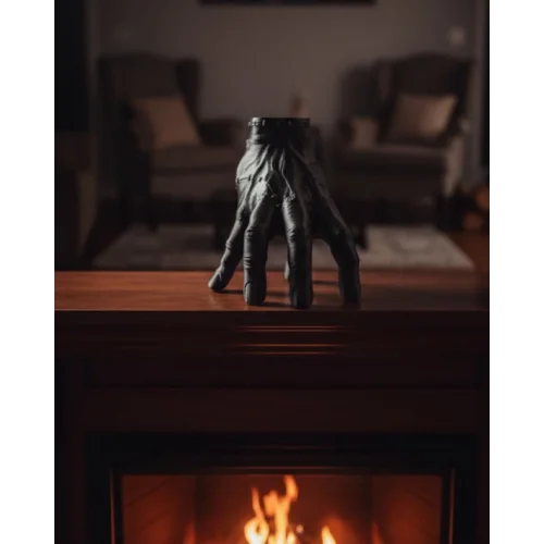 Mey İthalat® 3D Dekoratif Siyah El Obje 17x16 cm Gotik ve Modern Aksesuar