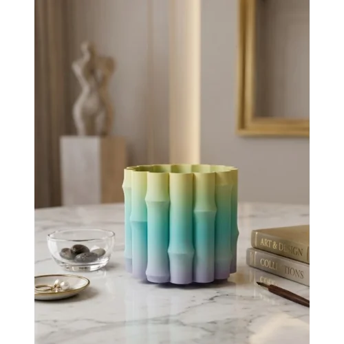 Mey İthalat® 3D YEŞİL VAZO