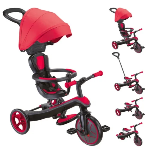 Mey İthalat® 4in1 Trike Bisiklet Kırmızı