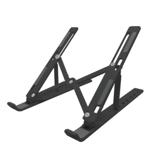 Mey İthalat® 7 Kademeli Ayarlı Katlanabilir Laptop Tablet Standı Siyah