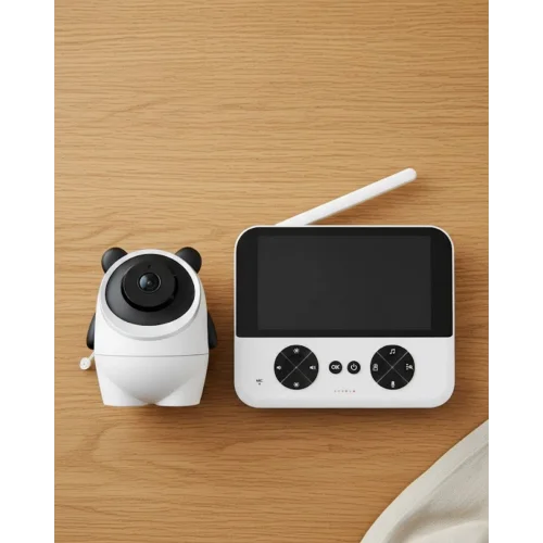 Mey İthalat® 720P HD Gece Görüşlü Kablosuz Bebek Kamerası İki Yönlü Sesli