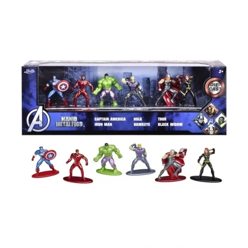 Mey İthalat® 9335006314R01 Avengers Diorama PackDie-cast Nano collectible figures(Belirtilen fiyat, tekli satış için adet fiyatıdır.)