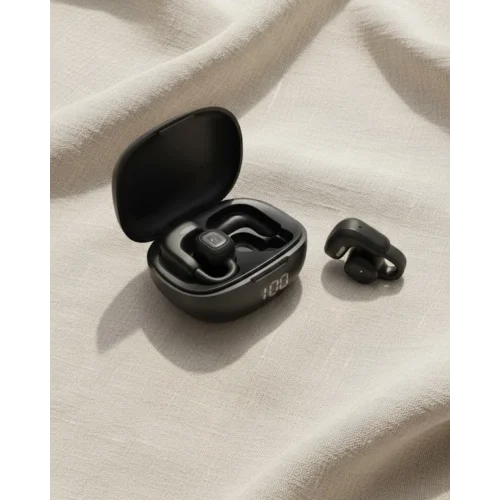 Mey İthalat® Açık Kulak Kablosuz Spor Kulaklık Dual Mikrofon ve LED Gösterge