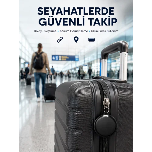 Mey İthalat® Akıllı Bluetooth Takip Cihazı AirTag İOS ve Android Uyumlu