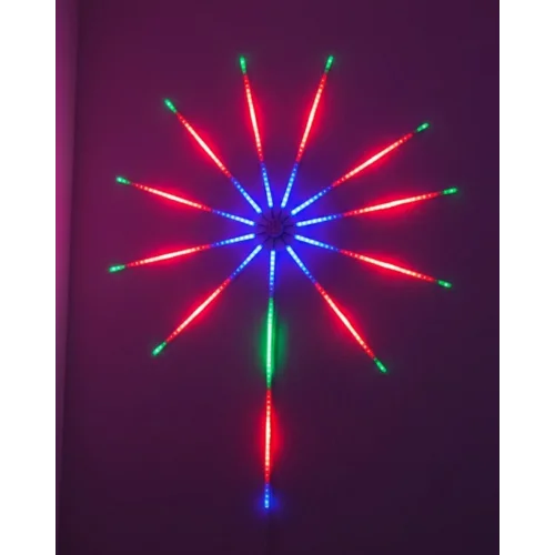 Mey İthalat® Akıllı RGB LED Havai Fişek Duvar Lambası Kumandalı ve Uygulama Kontrollü