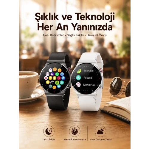 Mey İthalat® Akıllı Saat Arama Cevaplama Müzik Dinleme GPS Takibi