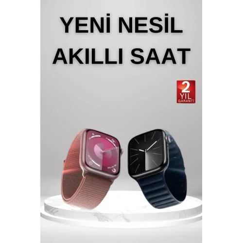 Mey İthalat® Akıllı Saat İos Andorid Destekli Arama Özeliği Sensörlü Bluetooth Bağlantılı