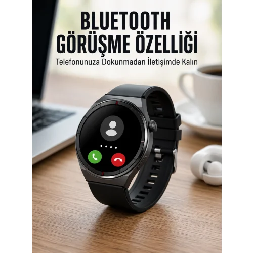 Mey İthalat® Akıllı Saat Nabız Sensörlü Bildirim Görebilen Spor Modları GPS Takibi Yeni Nesil