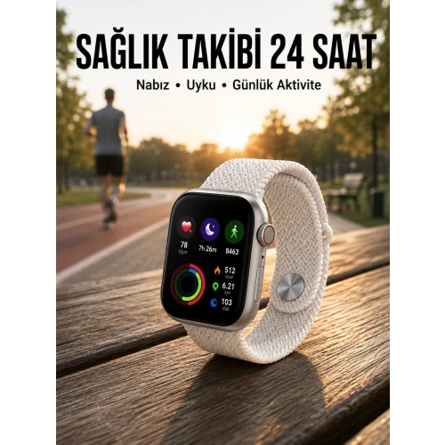 Mey İthalat® Akıllı Saat Yeni Nesil GPS Özelliği NFC Ve Uyku Takibi