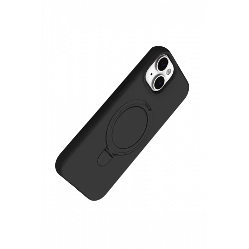 Mey İthalat®   iPhone 14 Regal Magsafe Standlı Kapak - Siyah