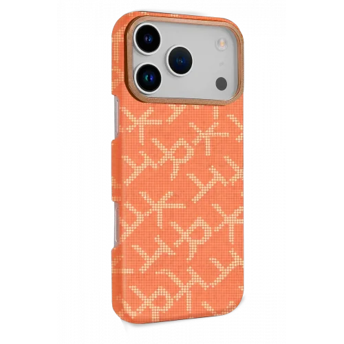 Mey İthalat®  Apple iPhone 17 Pro Max Vega Magsafe Kapak - Açık Turuncu