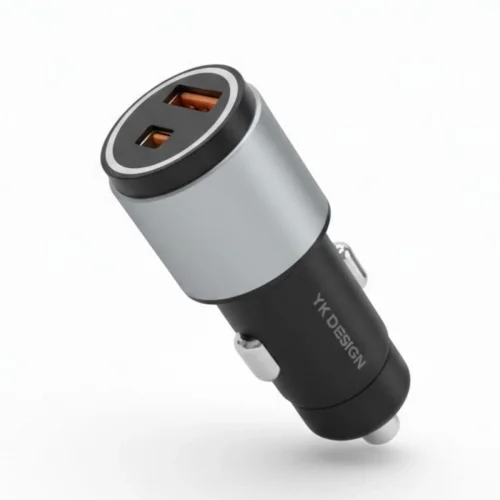 Mey İthalat® Araç İçi Çakmaklığa TakılanType-C ve USB Girişli 2 Portlu Hızlı Şarj Adaptörü