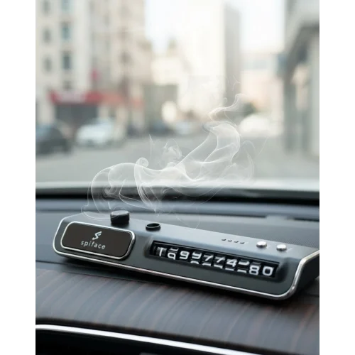 Mey İthalat® Araç Ön Cam Nemlendirici Telefon Numarası Gösterme Aparatı LED Işıklı