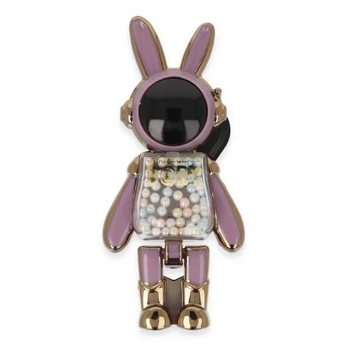 Mey İthalat®  Astro Stand Tavşan Astronot - Mor