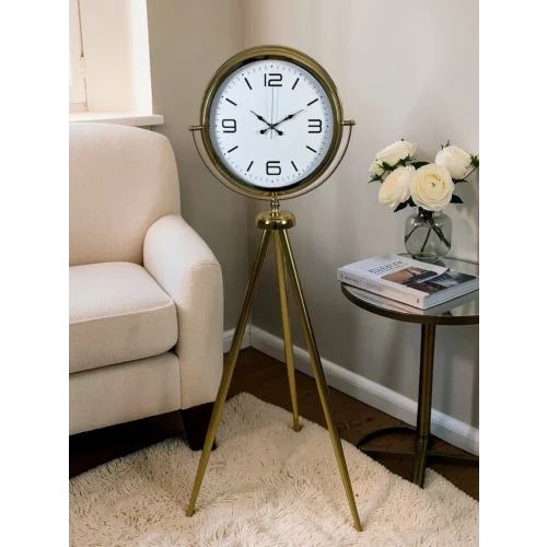 Mey İthalat® Aurora Gold Ayaklı Tripod Saat