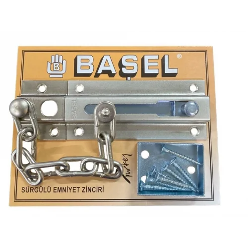 Mey İthalat® Başel Sürgülü Kapı Emniyet Zinciri Saten