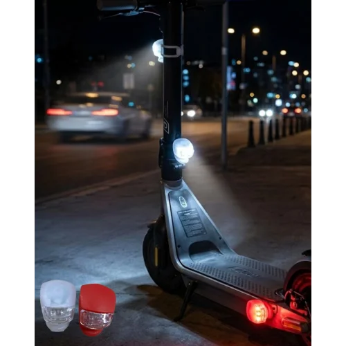 Mey İthalat® Bisiklet Emniyet Lambası 2li Set Güçlü LED Çakar Işık