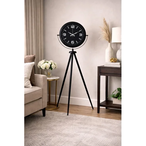 Mey İthalat® Black Legacy Tripod Ayaklı Saat