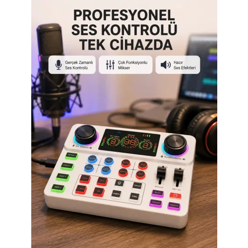 Mey İthalat® Bluetooth Bağlantılı Karaoke ve Yayın Ses Kontrol Ünitesi