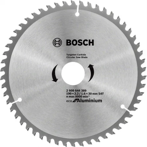 Mey İthalat® Bosch Alüminyum Daire Testere Bıçağı 190x30 mm 54 Diş