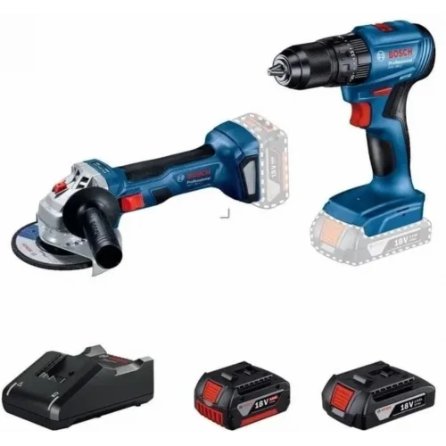 Mey İthalat® Bosch GWS 180-LI + GSB 185 Akülü Taşlama ve Darbeli Matkap Seti