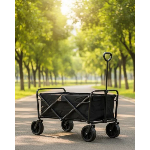 Mey İthalat® Büyük Kapasiteli Katlanır Kamp Arabası Taşınabilir Vagon