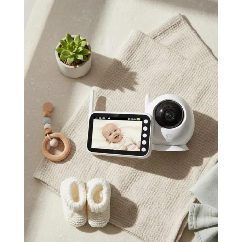 Mey İthalat® Canlı İzleme Özellikli Ortam Dinlemeli Bebek Monitörü