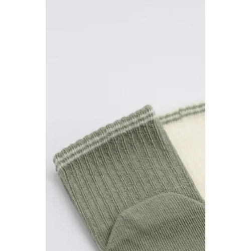 Mey İthalat® Çemberli Basic Penye Kaymaz Soket Çorap 2li 10146 Nil