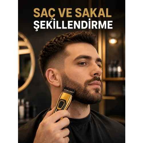 Mey İthalat® Çift Kademeli Güç Modlu Kablosuz Kişisel Bakım Seti