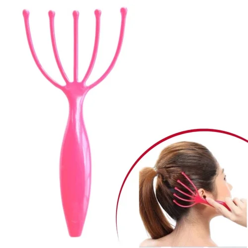 Mey İthalat® Çok Fonksiyonlu 5 Uçlu Bilyeli Baş Boyun Bacak Kol Masaj Alet Rahatlatıcı Kafa Masaj Aparatı