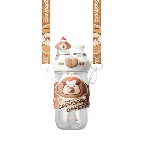 Mey İthalat® D2550 DILLER 580 ML BOYUN ASKILI TRITAN SU MATARASI