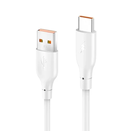 Mey İthalat®  DC65 USB to Type-C 1M 3.0A Hızlı Şarj Kablo - Beyaz