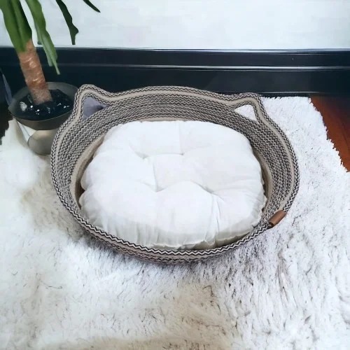 Mey İthalat® Decohandy 40 Cm Elyaflı Kedi Yatağı