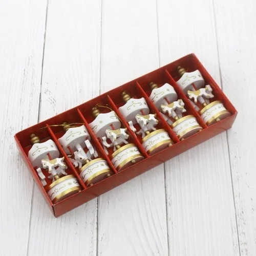 Mey İthalat® Dekoratif 6lı Beyaz Mini Atlı Karınca