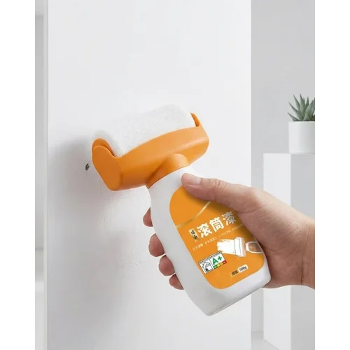 Mey İthalat® Duvar Rötuş Boya Rulosu 2si 1 Arada Hazneli Hızlı Kuruyan Yama Fırçası