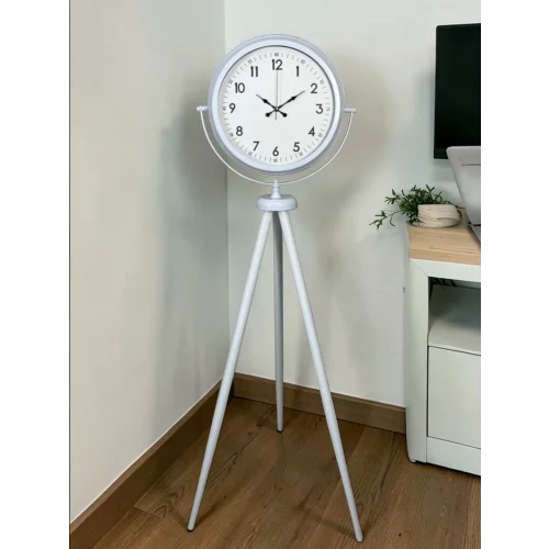 Mey İthalat® Elegance Beyaz Tripod Ayaklı Saat