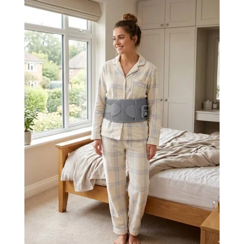 Mey İthalat® Ergonomik Isı Terapili Titreşimli Bel Kemeri Taşınabilir Tasarım