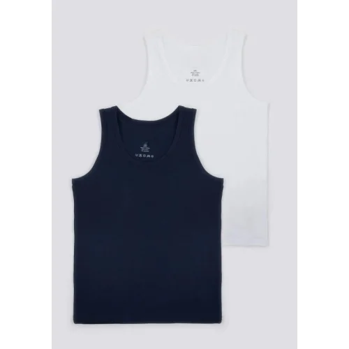 Mey İthalat® Fanila US1380 Navy-White