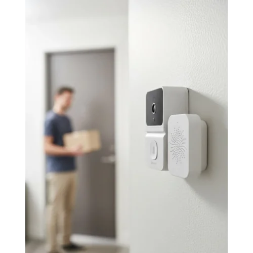 Mey İthalat® Gerçek Zamanlı Fotoğraflı Akıllı Kapı Zili İki Yönlü Konuşma