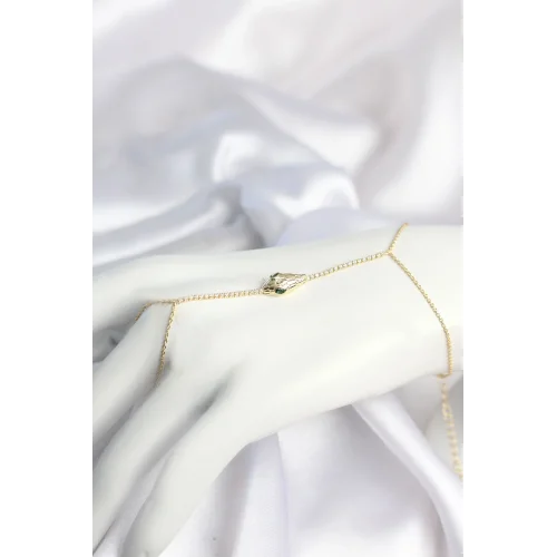Mey İthalat® Gold Renk Yılan Model Pirinç Kadın Şahmeran