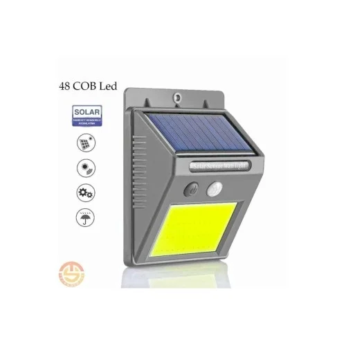Mey İthalat® Hareket Sensörlü Solar 48 Led Bahçe Lambası