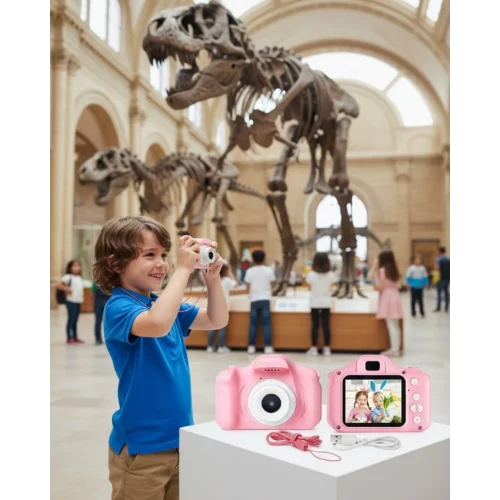 Mey İthalat® HD Video Kayıt Özellikli Mini Dijital Kamera Fotoğraf Çekimli USB Şarjlı